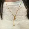 Colar de Diamante Bolha Dado Cruzado Popular do Xiaohongshu, Toque de Luxo Leve e de Alta Qualidade, Estilo Longo com Pingente de Coração, Disponível para Dropshipping