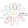 Cadena de Cuentas de Hierro Pintado de Colores Cadena de Cuentas Kit de Materiales para Cadena de Cola de Llavero Colgante de Bolsa Accesorios de Joyería Hechos a Mano para Bricolaje