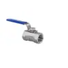 Válvula de aço inoxidável de 4 pontos com rosca interna, válvula de esfera de conexão rápida, válvula borboleta, acessórios para equipamentos, interruptor de controle, 2 pontos de rosca interna dupla, 1/2 polegada
