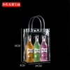 Bolsas de Mão de PVC Transparente Atacado Sacolas de Presente Souvenir Sacolas de Doces Embalagem para Presentes Sacolas para Bebidas Sacolas Plásticas Transparentes à Prova de Umidade