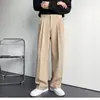 Calças Brancas de Alta Qualidade Masculinas Verão Nova Moda Dipper Calças Largas Wide-leg Estilo Coreano Casuais Retas