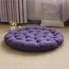 Cojín de Lino para Sentarse Cruzado, Esterilla de Tatami de Color Sólido Estilo Japonés, Cojín Engrosado para Meditación, Cojín Suave y Transpirable para Ventanas de Mirador