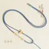 Cordón para Colgante de Jade DIY Cuerda para Collar de Mariposa Tejida a Mano Ajustable Cuerda para Joyería de Oro Ágata Jade Hetian