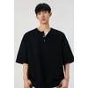 Camiseta Informal Nasa Estilo Nuevo de Verano Fresca Estilo Hong Kong de Gama Alta para Hombre Talla Grande Camiseta de Manga Corta Waffle Talla Grande