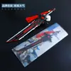 Shuo Jie Shen Juego Diluc Wolf's End Modelo de Arma de Aleación Llavero Colgante 21cm
