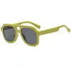 Nuevas Gafas de Sol Aviador de Doble Puente para Mujer Moda Europea Americana Estilo Callejero Geniales Modernas Montura Grande Gafas Retro de Personalidad para Hombre