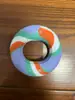 Entrenador de fuerza de agarre de silicona con textura de neumático, anillo de agarre de doble resistencia, anillo de agarre de alta elasticidad para aliviar el estrés, anillo de entrenamiento de fuerza para mano y muñeca