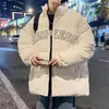 Casaco de Algodão Solto Tendência Inverno Novo Estilo Coreano Masculino Jaqueta Puffer Acolchoada Grossa Atacado Casaco