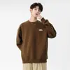 Suéter jacquard geométrico novo outono 2023 marca de moda estiloso pulôver versátil blusa de base top casual jovem masculino