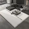 Alfombra moderna minimalista para sala de estar, alfombrilla para suelo de sofá de terciopelo de cristal y mesa de centro, alfombra para mesita de noche de dormitorio, alfombrilla absorbente para pies, alfombrilla de suelo lavable