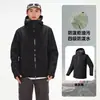 Chaqueta soft shell estilo montaña para mujer, ligera, con capucha, impermeable y cortavientos, chaqueta deportiva exterior para pareja, para hombre