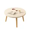 Janela saliente pequena mesa de centro mesa redonda sentar quarto mini pequena mesa de madeira simples rede vermelha ins tatami mesa baixa