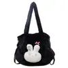 Bolsa de mano linda y esponjosa, nueva colección otoño/invierno 2026, bolso de hombro moderno y versátil, bolsa de felpa de gran capacidad
