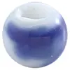 Accesorios de Joyería Jingdezhen Cuentas Cerámicas Grandes de 6 mm con Agujero Grande Esmaltadas Agujero Recto Kit de Materiales para Manualidades de Cuentas Pulseras