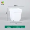 Shun Geng Tianxia Maceta para Suculentas Cuadrada Pequeña Maceta de Plástico Negra Pequeña Cuadrada Espesada Maceta para Plántulas para Flores y Plantas Verdes Diseño Simple