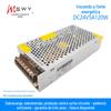 Fonte de Alimentação Chaveada Mingshi Weiye 24V5A120W Transformador DC Drive de Motor Fita de LED