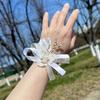Corsage de pulso casamento noiva damas de honra flor de pulso casamento melhor amiga pulseira estilo floresta crianças dança flor de pulso