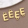 Acero Inoxidable Galvanizado Estilo Europeo y Americano 26 Letras Inglesas Etiqueta Colgante Pulsera Collar DIY Hecho a Mano Accesorios de Joyería
