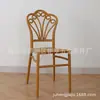 Cadeira de Bambu com Juntas de Cor Sólida Mais Vendida na Amazon para Exterior, Comércio Exterior, Casamento ao Ar Livre com Encosto, Cadeira de Jantar para Hotel, Cadeira de Bambu com Juntas de PP