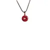 Colgante de Collar con Hebilla de Seguridad del Zodiaco de Cinabrio Mineral Original de Alto Contenido para Hombres y Mujeres en su Año del Caballo
