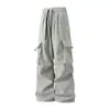 Overol funcional americano para hombre 2025 primavera nuevo rudo guapo diseño de moda sentido holgado recto casual pantalón largo