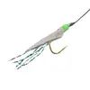Conjunto de Pesca com Anzol de Linha de Pele de Peixe Branco Luminoso, Atacado de Equipamento de Pesca com Anzol de Pele de Peixe, Atacado de Equipamento de Pesca para Dourado e Peixe Branco