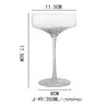 Copos Criativos de Cristal para Coquetel, Copos de Martini Modernos, Copos Triangulares para Margarita, Copos Altos, Taças de Champanhe