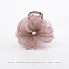 Clipe de Cabelo Bosiya Begonia Flower Simples Estilo Romântico para Mulheres Elegante All-match Médio Shark Clip Headwear