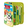 Tablero de aprendizaje de fieltro para niños, libro de cuentos de árboles frutales de educación temprana de animales de granja, tablero de actividades de fieltro, stock de fábrica al por mayor