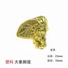 Pie de Elefante Dorado de Plástico Pie de Bronce Antiguo Artesanía Pie de Bronce Rojo Caja de Pañuelos Base Elevada Pie Decorativo