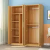 Gabinete moderno minimalista de madera maciza para almacenamiento en dormitorios del hogar, gabinete de almacenamiento económico para apartamentos pequeños y propiedades de alquiler