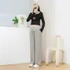 Pantalones de Maternidad de Pierna Ancha, Elásticos, con Soporte Cruzado Fuerte que No Aprietan el Vientre, Estilo Delgado para Primavera y Otoño, Efecto Adelgazante, Venta Directa de Fábrica, Pedido al por Mayor
