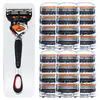 Aparelho de Barbear Universal Novo Modelo Lâmina de Barbear de 5 Camadas Aparelho de Barbear Manual Lâmina de Barbear Manual Rotativa de Cinco Camadas para Homens