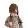 Gorros de Invierno para Niños Gorros de Lana para Niños Gorros de Punto para Niños Gorros Cálidos a Prueba de Viento Estilo Coreano Color Sólido Gorros con Protección para las Orejas para Niñas