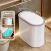 2026 Nuevo Modelo Cubo de Basura Doméstico Simple para Baño y WC, Gran Capacidad, Cubo de Basura Tipo Prensa con Tapa