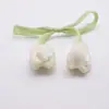 Tela Nueva Rellena de Algodón Colgante de Flor Pequeña Tulipán DIY Accesorios para Ropa Flor Tridimensional Linda Adornos de Flor de Cinco Pétalos