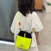 Bolsa Nueva para Niños, Mini Bolso Cruzado de Cierre de Cordón, Bolso Ligero Casual para Viaje, Bolso de Hombro con Costuras de Color Contrastante