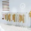 Estante de Exhibición para Tienda de Ropa Estante de Exhibición para Ropa de Hombre y Mujer en la Pared Estante de Acero Inoxidable de Celebridad de Internet Perchero de Pie