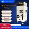 Aquecimento de placa manual refrigerada a água, máquina de moldagem de placa de silicone de borracha de prensa a quente, máquina de vulcanização de placa de silicone pequena máquina de moldagem vertical pequena