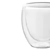 Conjunto com 2 Copos de Café de Parede Dupla em Vidro Borossilicato Moderno 100ml - Lyor