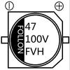 Condensador electrolítico SMD 47uF100V 8*10.5 Suministro de serie completa Fulong FOLLON serigrafía VT se puede fijar