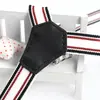 Estilo coreano clássico listrado 2.0 fivela de quatro garras alça infantil alça alta elástica suspensórios venda quente