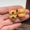Acessórios de Madeira de Pessegueiro, Acessórios de Coração de Caqui Amendoim, Colar de Corda de Mão Trançada à Mão DIY, Acessórios de Pulseira de Contas Budistas