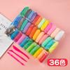 Arcilla Ultraligera 24 Colores 36 Colores Plastilina Arcilla de Color Saludable Arcilla Ligera Copo de Nieve Espacial Juguetes de Arcilla DIY para Niños