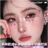Pegatinas Faciales de Mariposa con Purpurina, Pegatinas Desechables Brillantes para Ojos, Pegatinas de Mariposa con Purpurina para Fiesta, Pegatinas de Halloween Impermeables y que No se Desvanecen