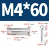 Pasador de Acero Inoxidable 304 con Cabeza Plana y Agujero, Pasador Cilíndrico, Pasador de Posicionamiento Cilíndrico Gb882 con Juego de Pasador de Chaveta