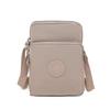 Bolso para teléfono móvil de versión vertical de comercio exterior de fábrica para mujer, bolso bandolera de hombro con cremallera simple coreana, bolso de nailon para teléfono móvil de versión vertical, venta al por mayor