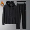 Trajes Deportivos para Hombres y Mujeres, Nuevos de Otoño e Invierno de Moda Holgados Casuales para Pareja Sudadera Cardigan Traje Deportivo Casual para Hombres
