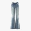 Pantalones Acampanados de Cintura Baja Yc y Estilo Retro Americano con un Diseño Degradado Adelgazante y Versátil para Mujer en Otoño e Invierno