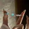 Nuevo brazalete de trébol de cuatro hojas luminoso, un collar de trébol de cuatro hojas con estrella de esmalte, nicho y lujoso, un regalo para tu novia, disponible para venta al por mayor